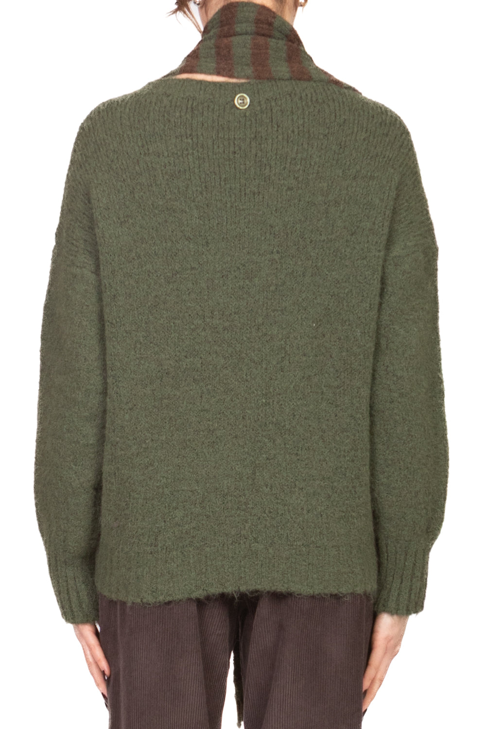 Tensione In - Maglia con sciarpa rigata Art. 25905T