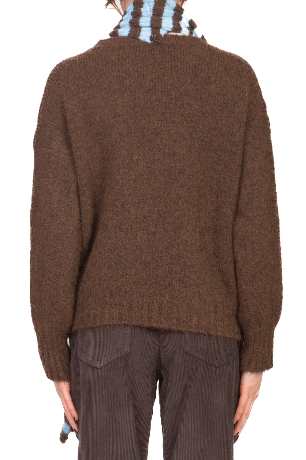 Tensione In - Maglia con sciarpa rigata Art. 25905T