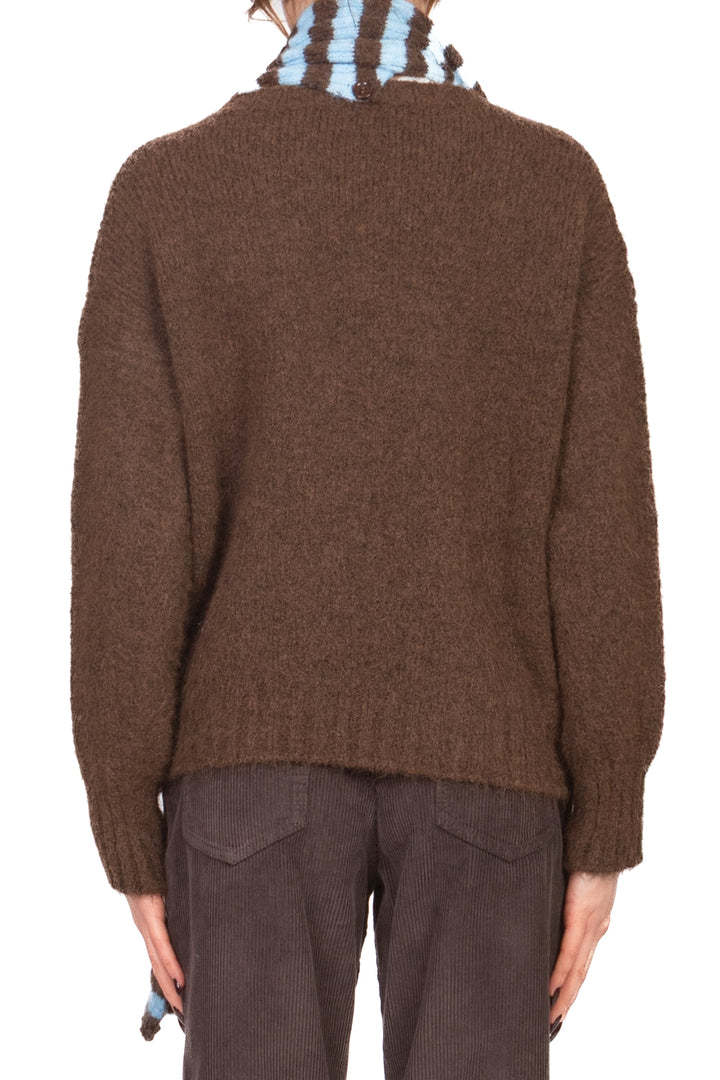 Tensione In - Maglia con sciarpa rigata Art. 25905T