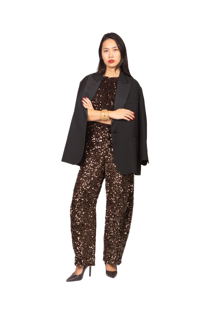 Tensione In - T-shirt ciniglia e paillettes Art. W25CC96