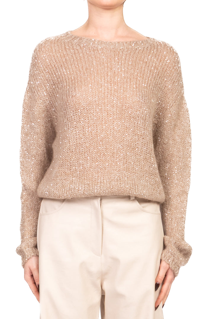 Tensione In - Maglia girocollo micro paillettes Art. MHP01AI25