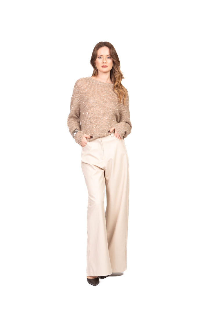 Tensione In - Maglia girocollo micro paillettes Art. MHP01AI25