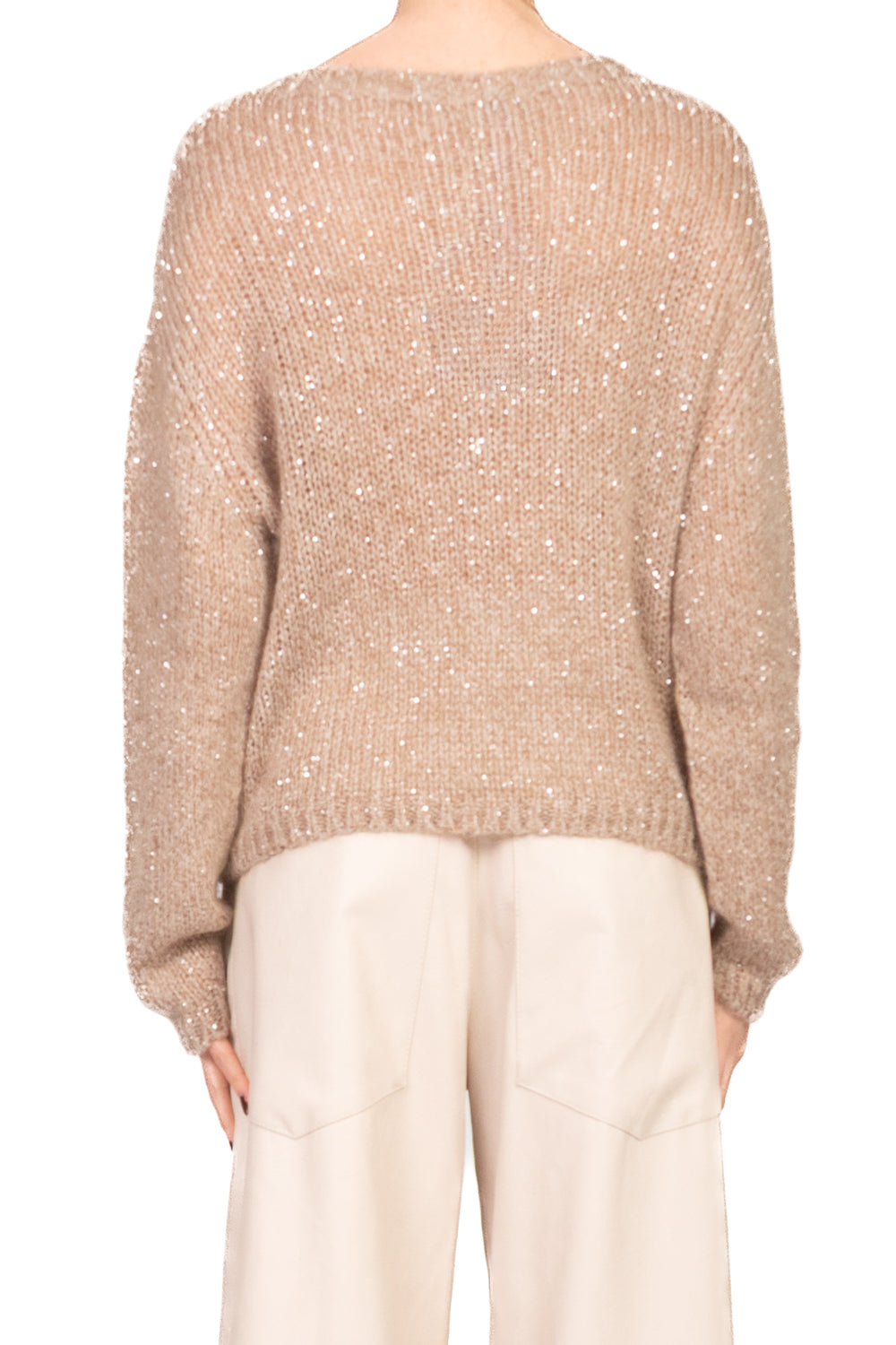 Tensione In - Maglia girocollo micro paillettes Art. MHP01AI25