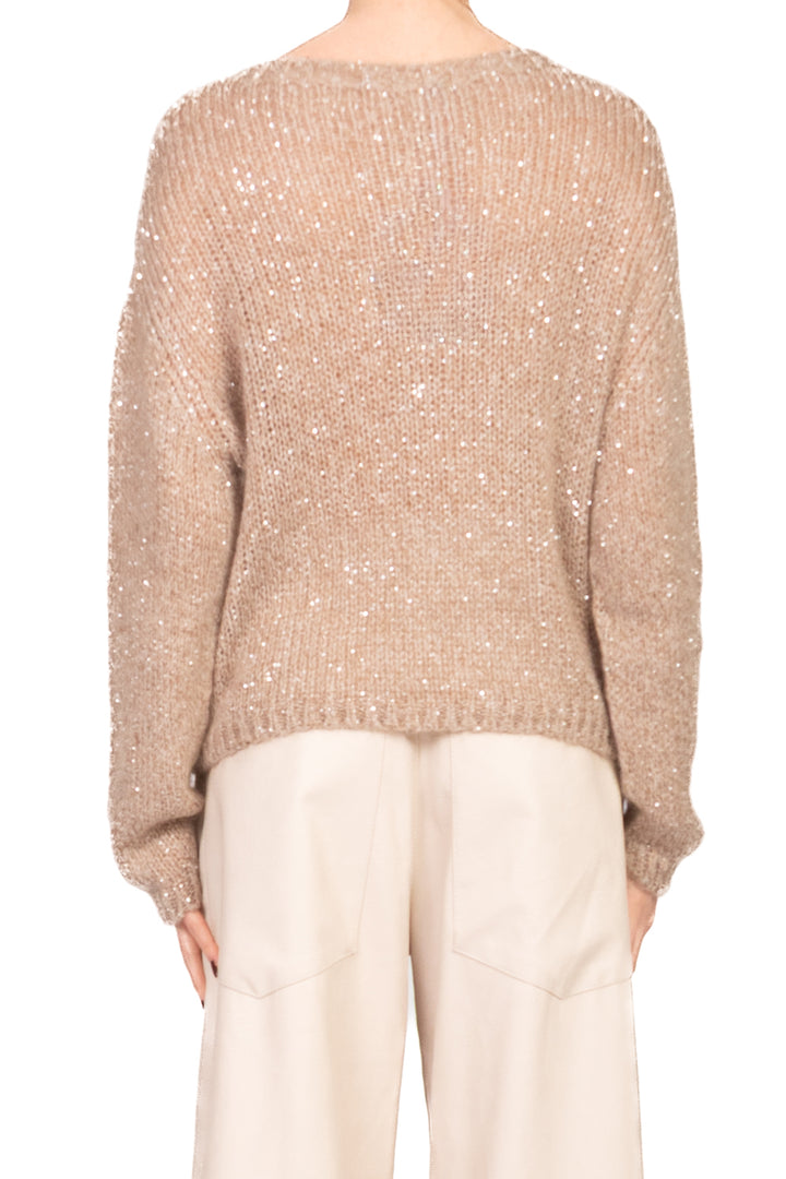 Tensione In - Maglia girocollo micro paillettes Art. MHP01AI25