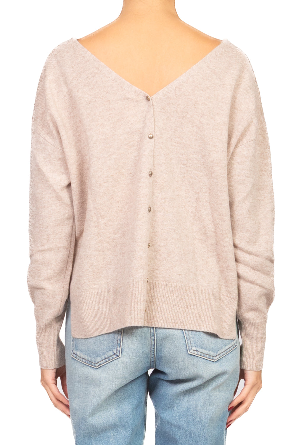 Tensione in - Maglia scollo V bottoni posteriori Art. WL544AI25