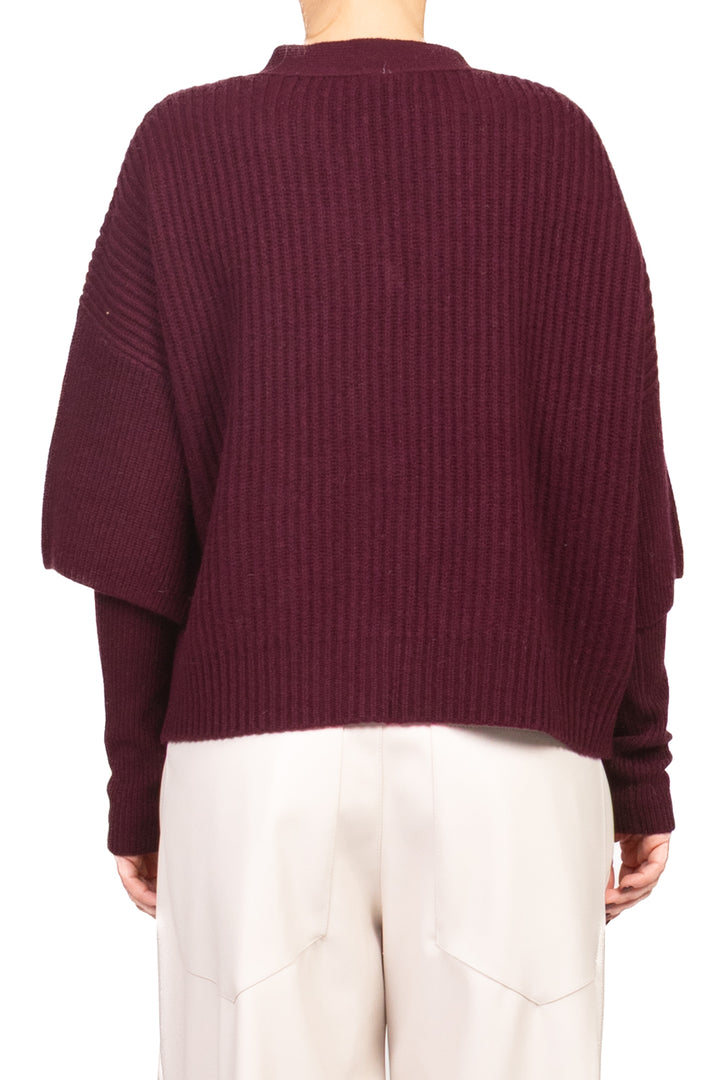 Tensione In - Cardigan a coste con manicotti Art. WL771AI25