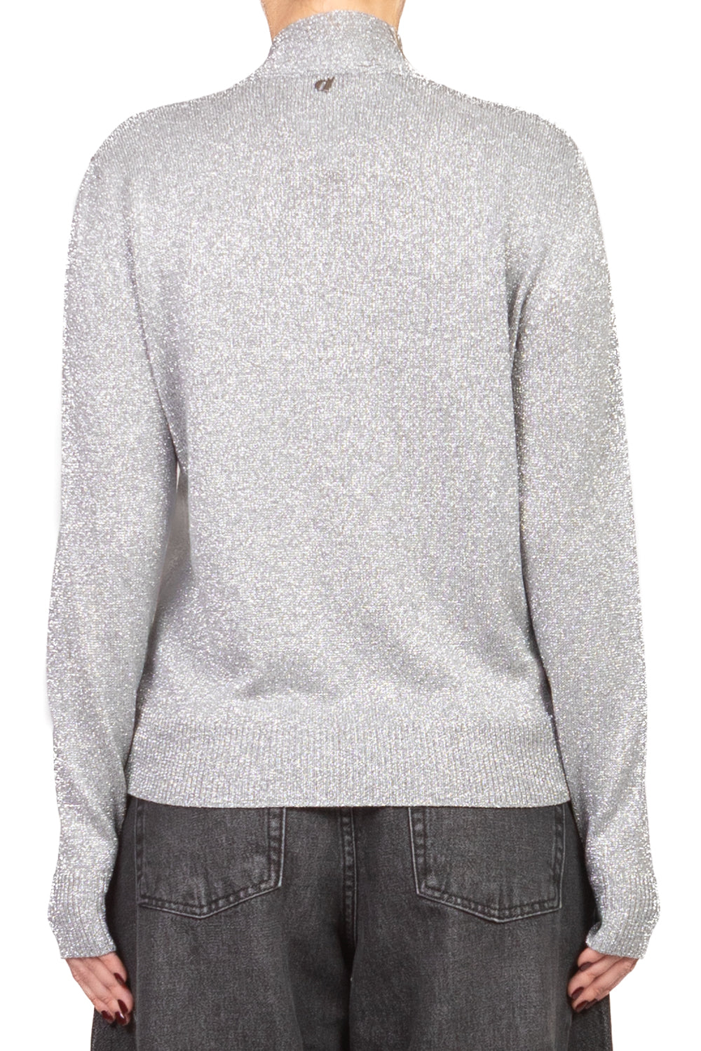 Dixie - Maglia lurex scollo v con fiocco Art. M566Y327