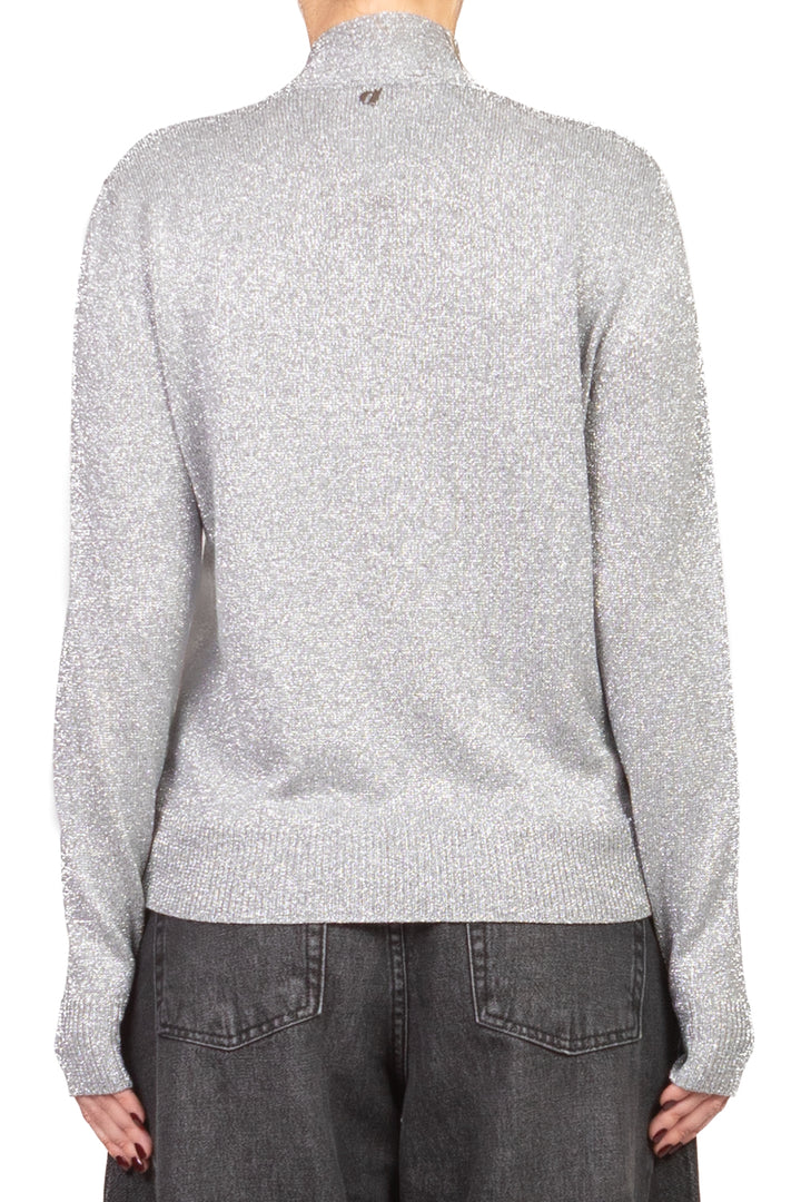 Dixie - Maglia lurex scollo v con fiocco Art. M566Y327