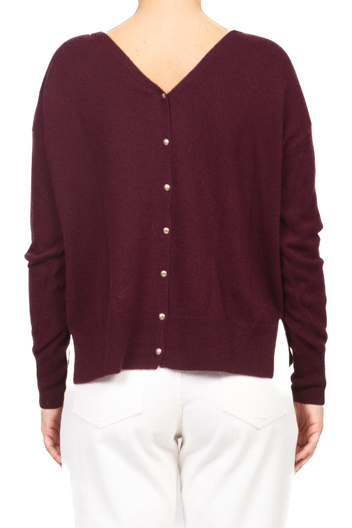 Tensione in - Maglia scollo V bottoni posteriori Art. WL544AI25