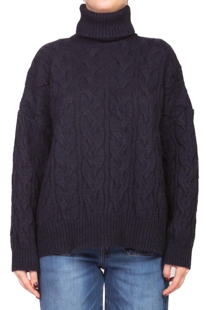 Tensione In - Maglia collo alto con trecce Art. W5HMJ57A461