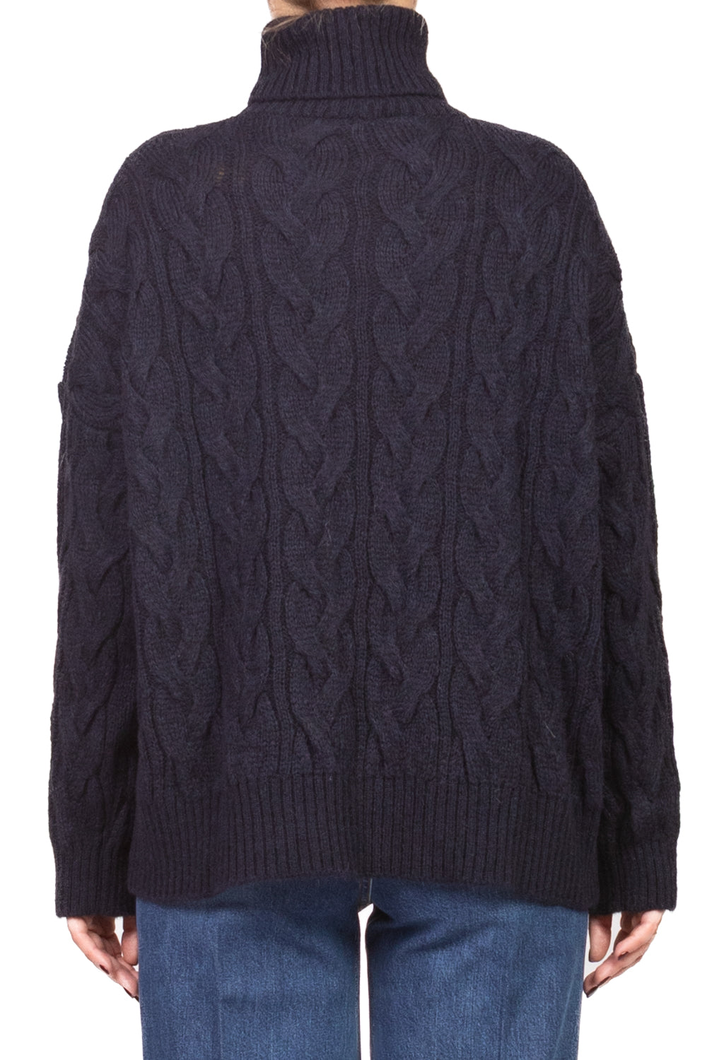 Tensione In - Maglia collo alto con trecce Art. W5HMJ57A461