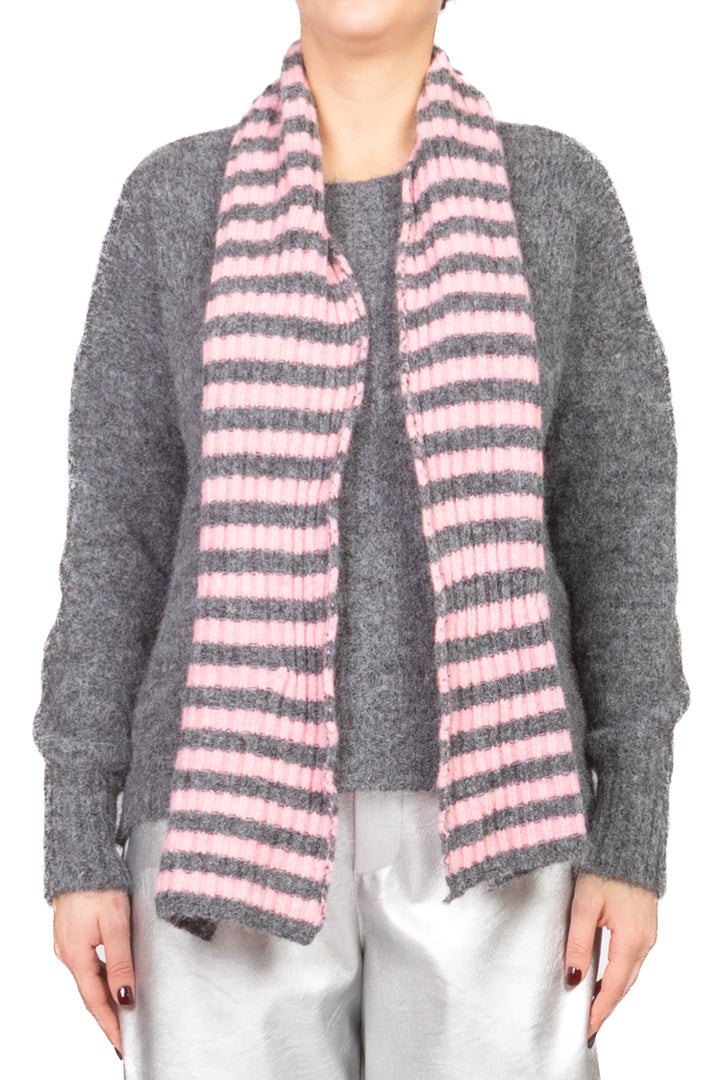 Tensione In - Maglia con sciarpa rigata Art. 25905T