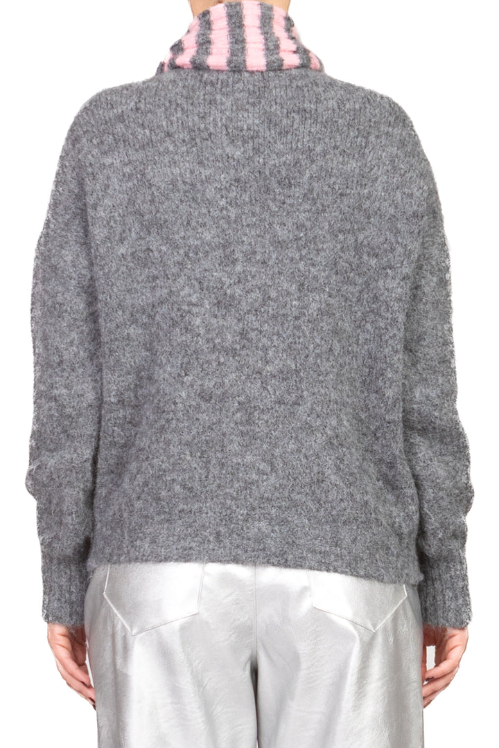 Tensione In - Maglia con sciarpa rigata Art. 25905T