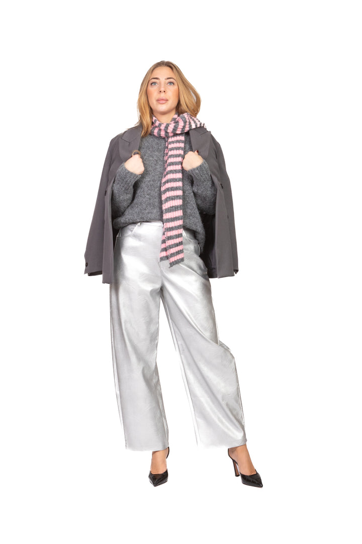 Tensione In - Maglia con sciarpa rigata Art. 25905T