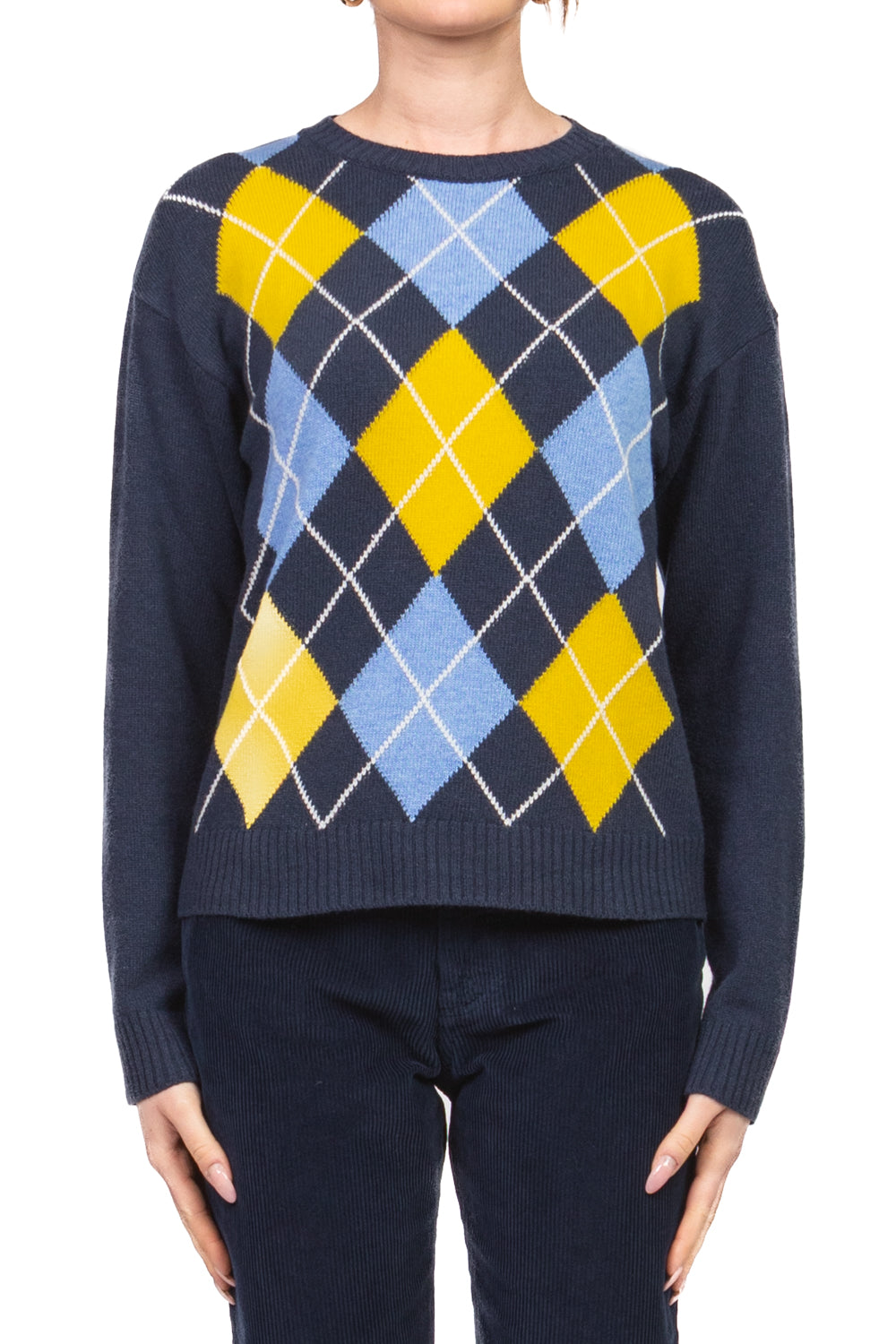 Tensione In - Maglia girocollo rombi Art. W5HMJ07A359