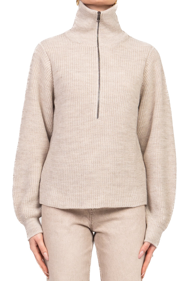 Vicolo - Maglia collo alto con zip Art. 77414F