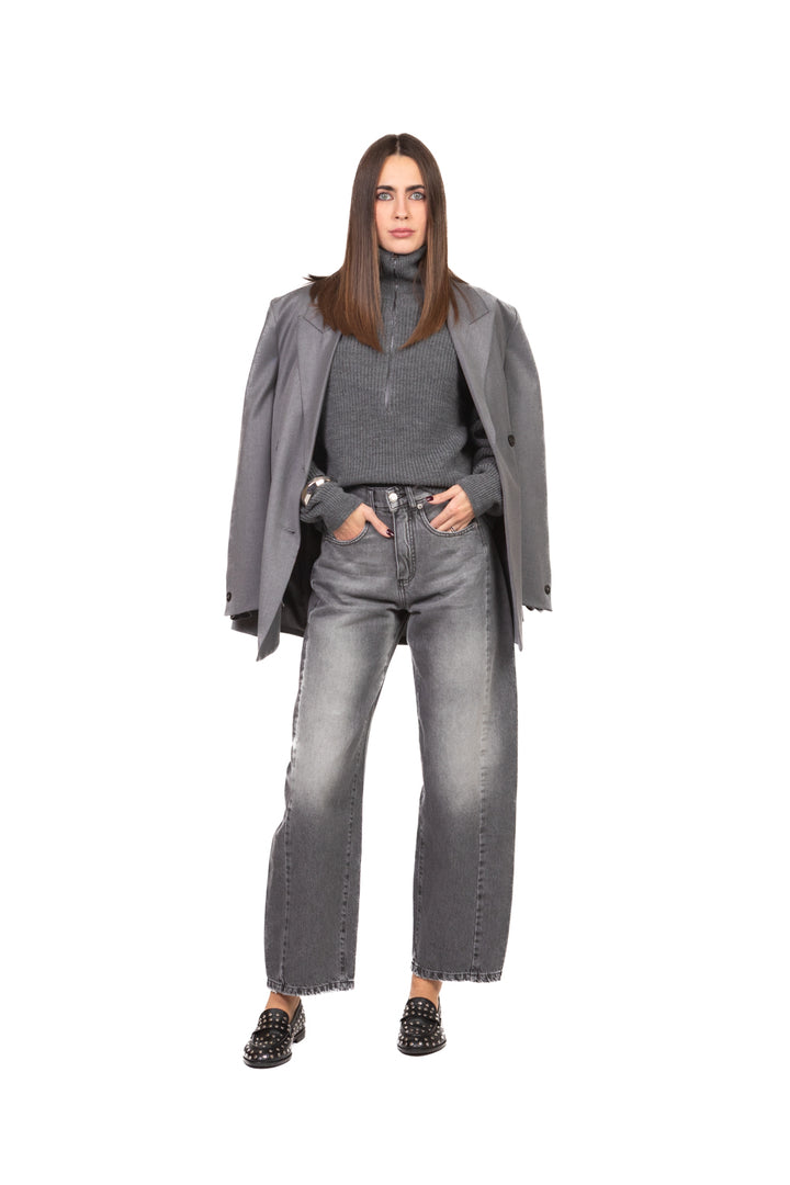 Vicolo - Maglia collo alto con zip Art. 77414F