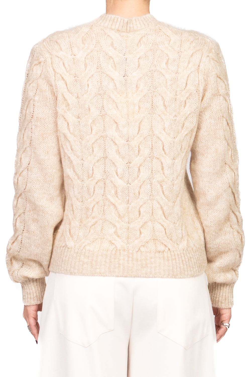 Tensione In - Maglia girocollo trecce Art. W5HMJ64A401