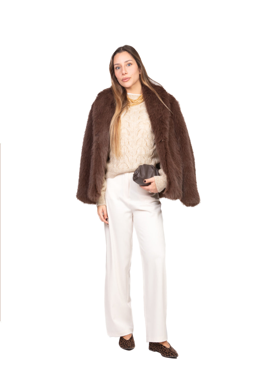 Tensione In - Maglia girocollo trecce Art. W5HMJ64A401