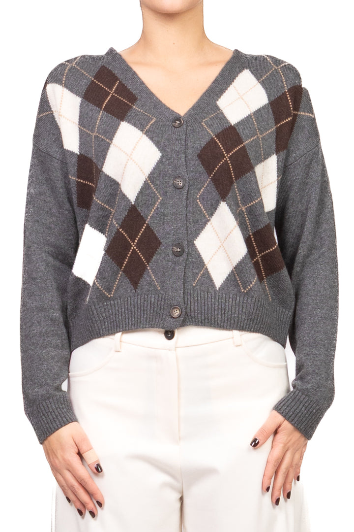 Tensione In - Cardigan rombi scollo V Art. D82038