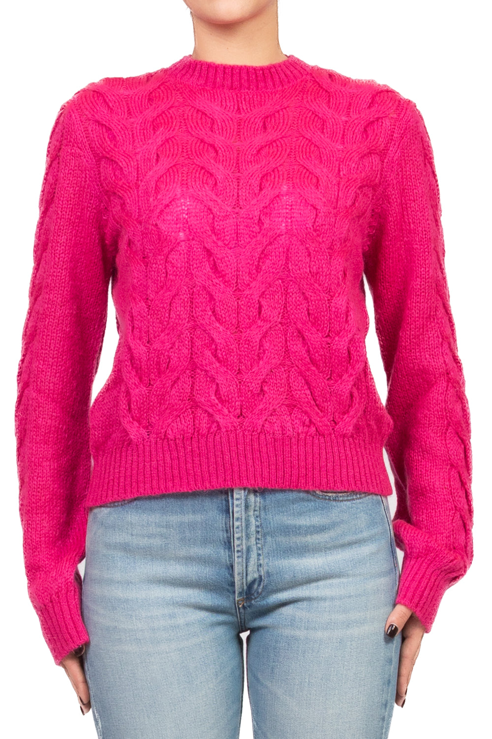 Tensione In - Maglia girocollo trecce Art. W5HMJ64A401