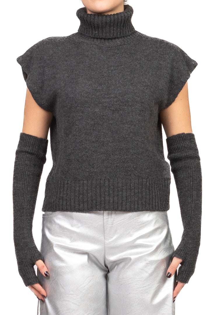 Tensione In - Gilet collo alto con manicotti Art. W5HMT32A373