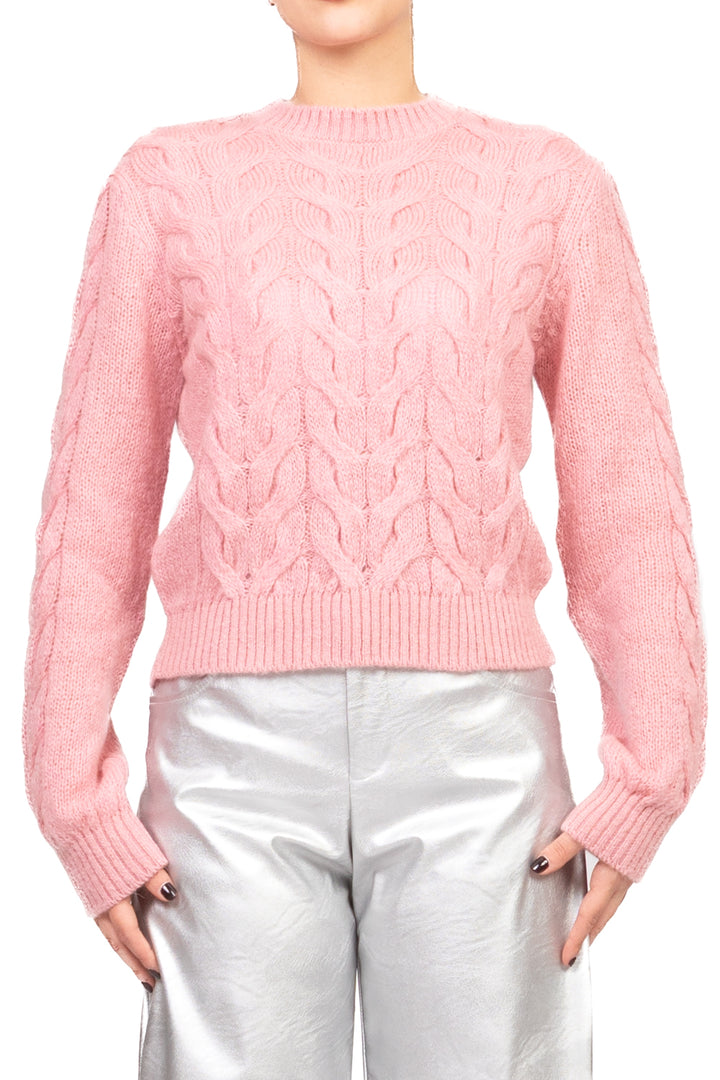 Tensione In - Maglia girocollo trecce Art. W5HMJ64A401