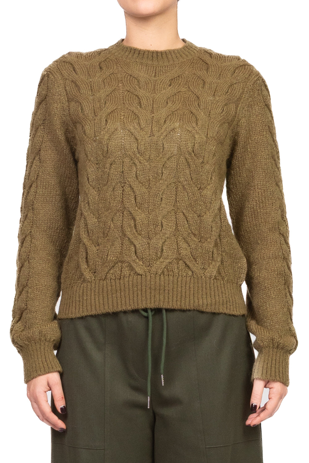 Tensione In - Maglia girocollo trecce Art. W5HMJ64A401