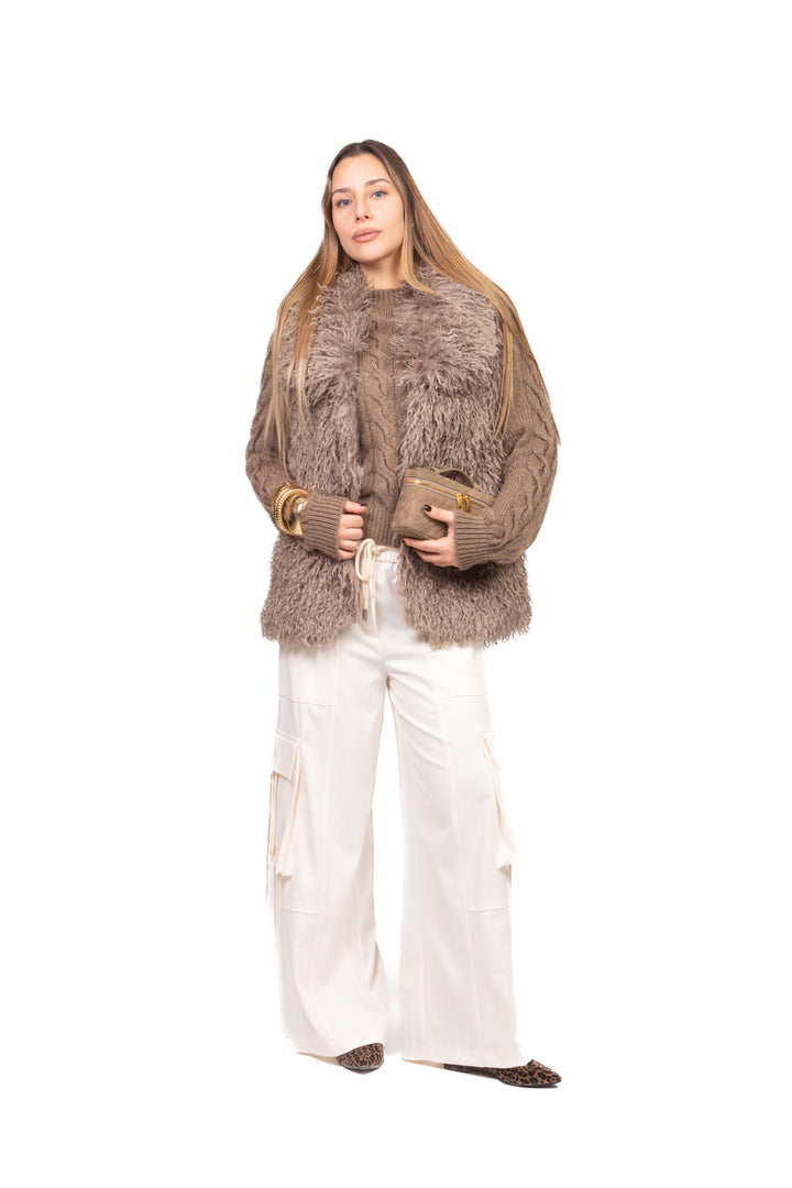 Tensione In - Maglia girocollo trecce Art. W5HMJ64A401