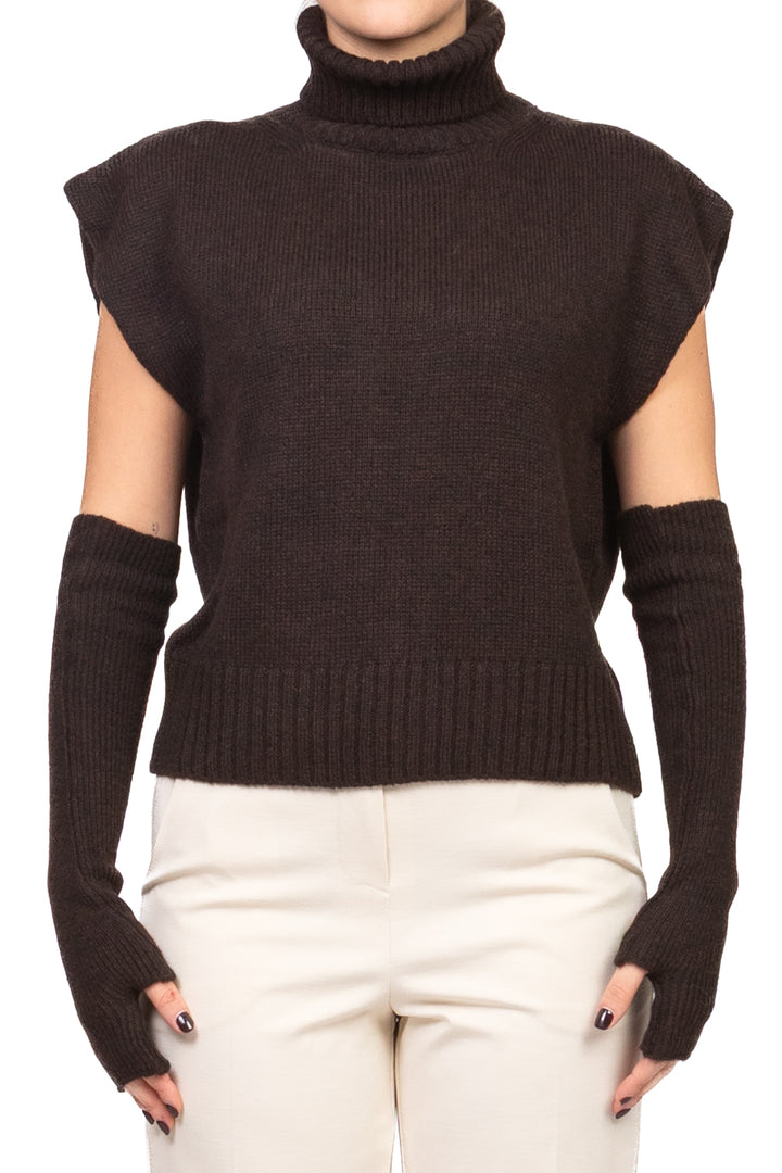 Tensione In - Gilet collo alto con manicotti Art. W5HMT32A373