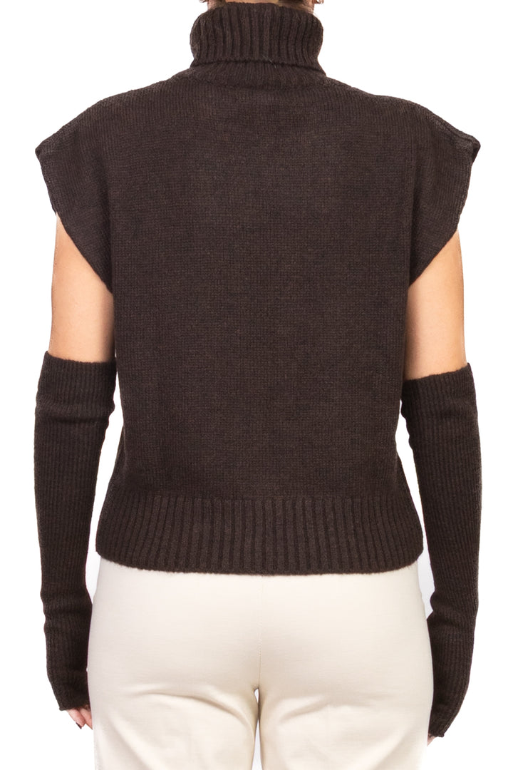 Tensione In - Gilet collo alto con manicotti Art. W5HMT32A373