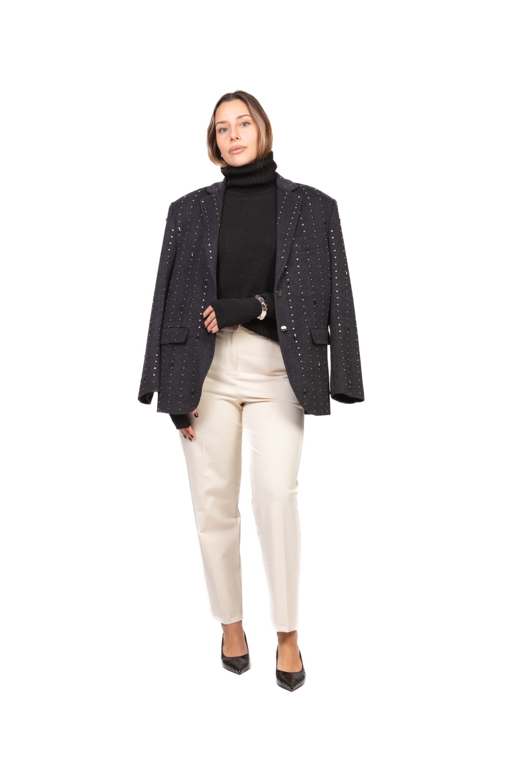 Tensione In - Gilet collo alto con manicotti Art. W5HMT32A373