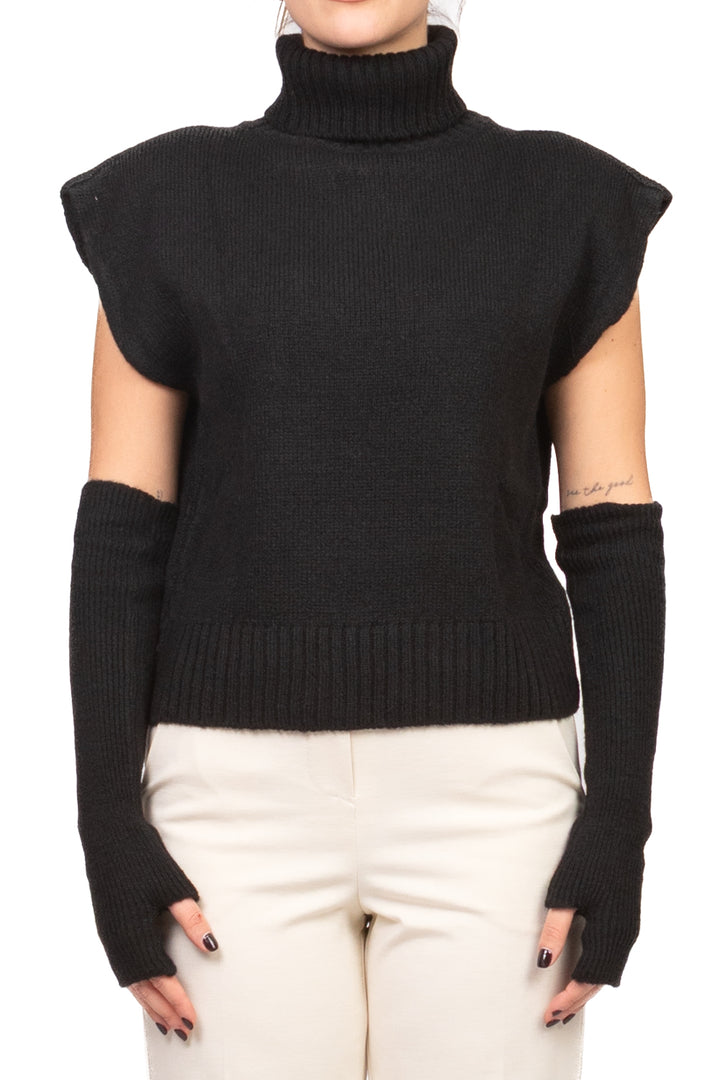 Tensione In - Gilet collo alto con manicotti Art. W5HMT32A373