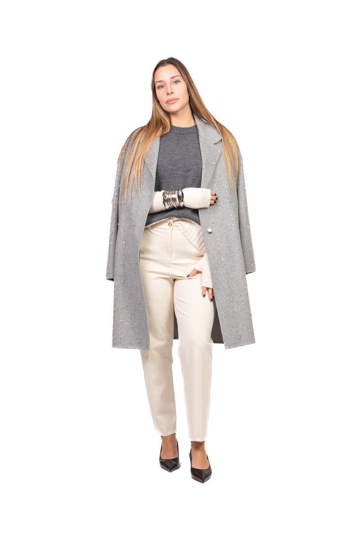 Tensione In - Gilet in maglia manicotti contrasto Art. W5HMT33A400