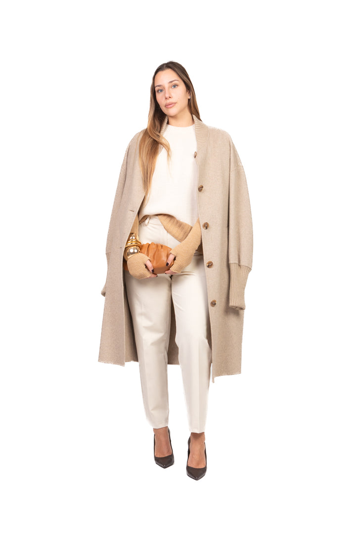 Tensione In - Gilet in maglia manicotti contrasto Art. W5HMT33A400