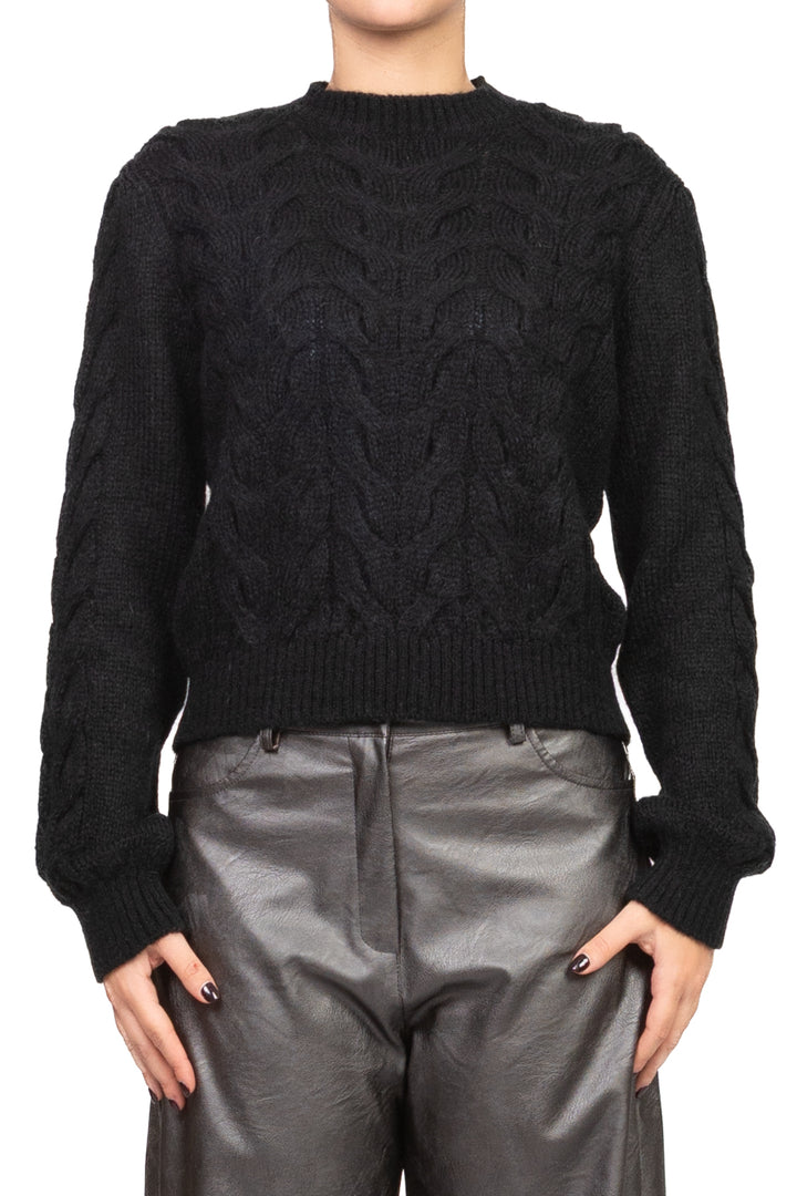 Tensione In - Maglia girocollo trecce Art. W5HMJ64A401