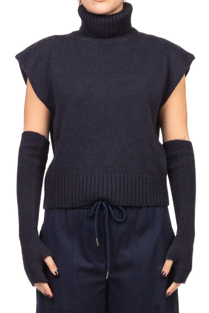 Tensione In - Gilet collo alto con manicotti Art. W5HMT32A373