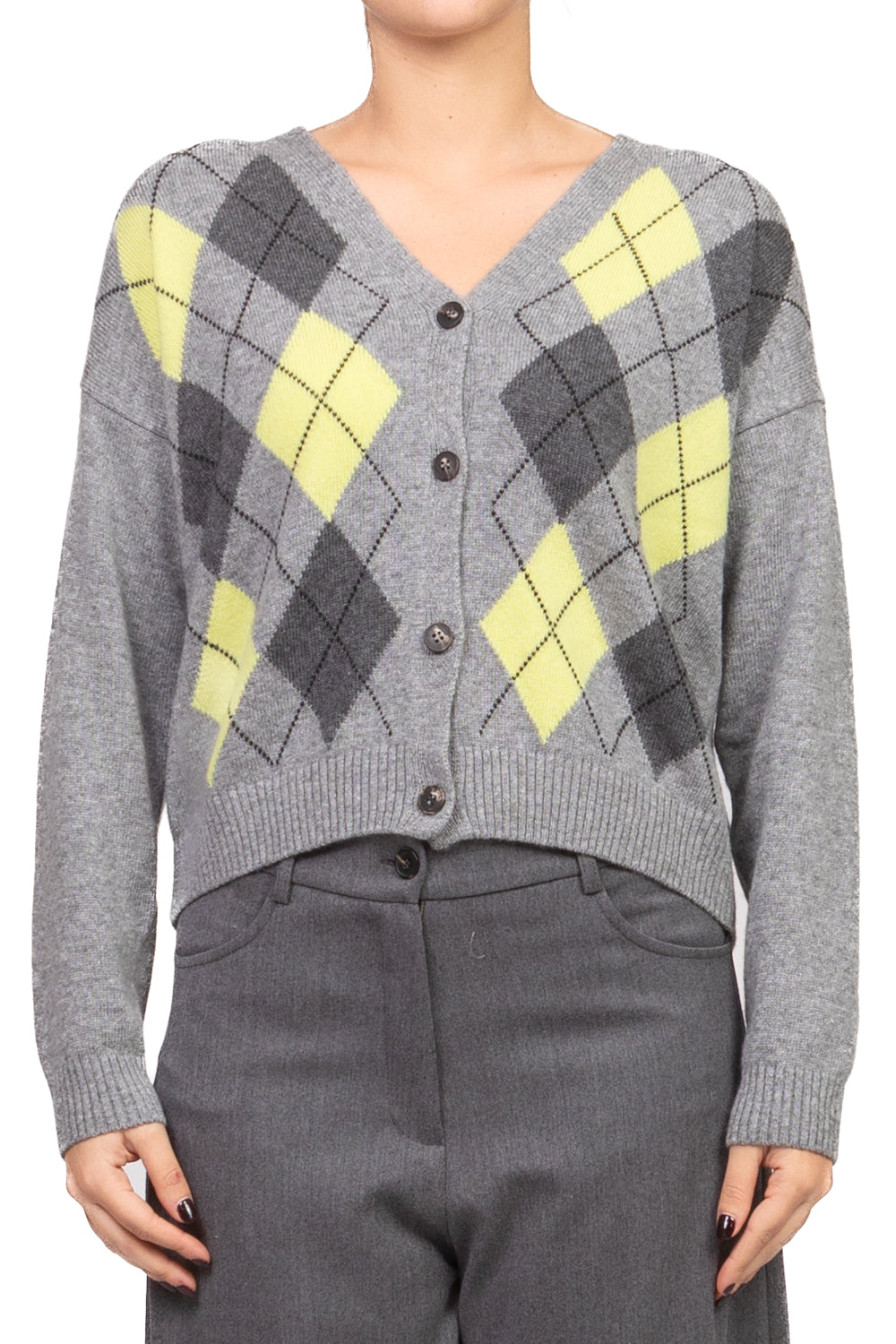 Tensione In - Cardigan rombi scollo V Art. D82038