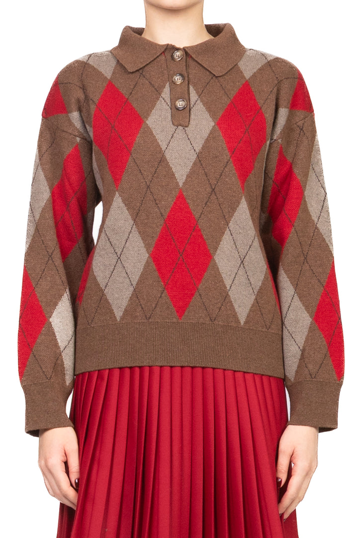 Vicolo -  Maglia Polo rombi Art. 22236F