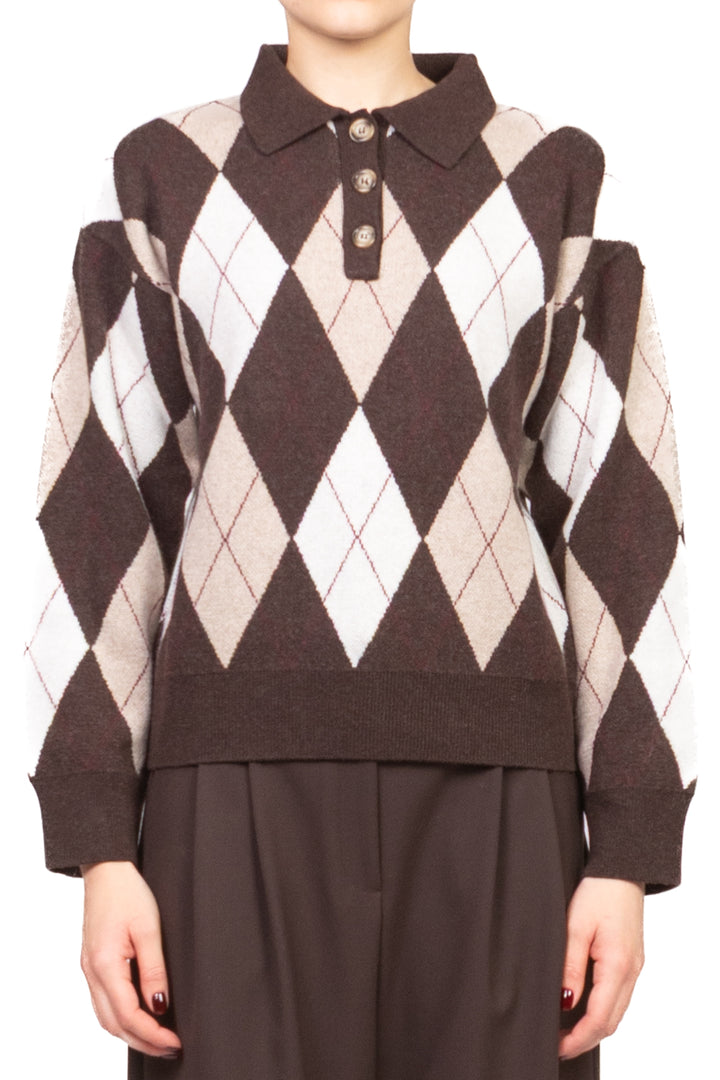 Vicolo -  Maglia Polo rombi Art. 22236F