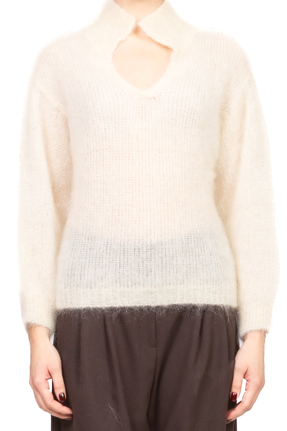 Vicolo - Maglia con colletto scollo v Art. 55262F