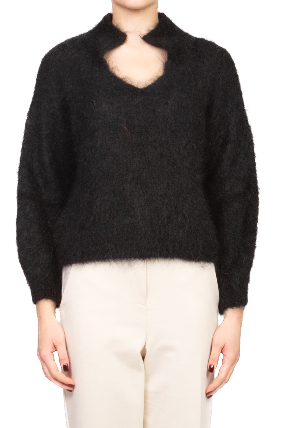 Vicolo - Maglia con colletto scollo v Art. 55262F