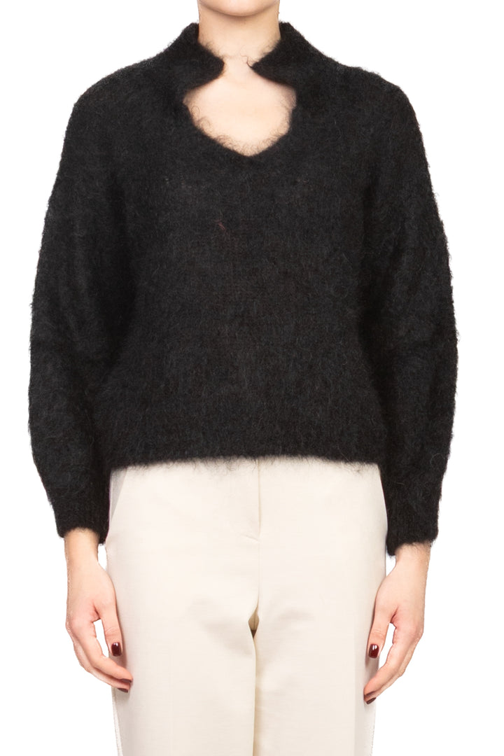 Vicolo - Maglia con colletto scollo v Art. 55262F