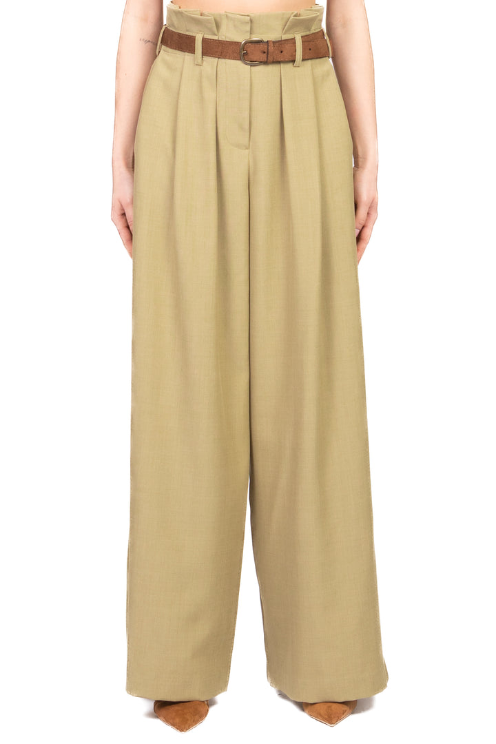 Dixie - Pantalone palazzo con pinces gessato Art. PDT51FHC