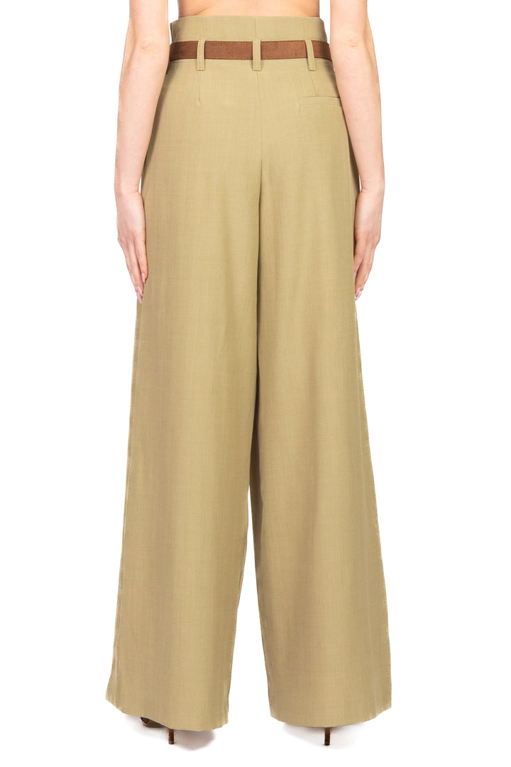 Dixie - Pantalone palazzo con pinces gessato Art. PDT51FHC