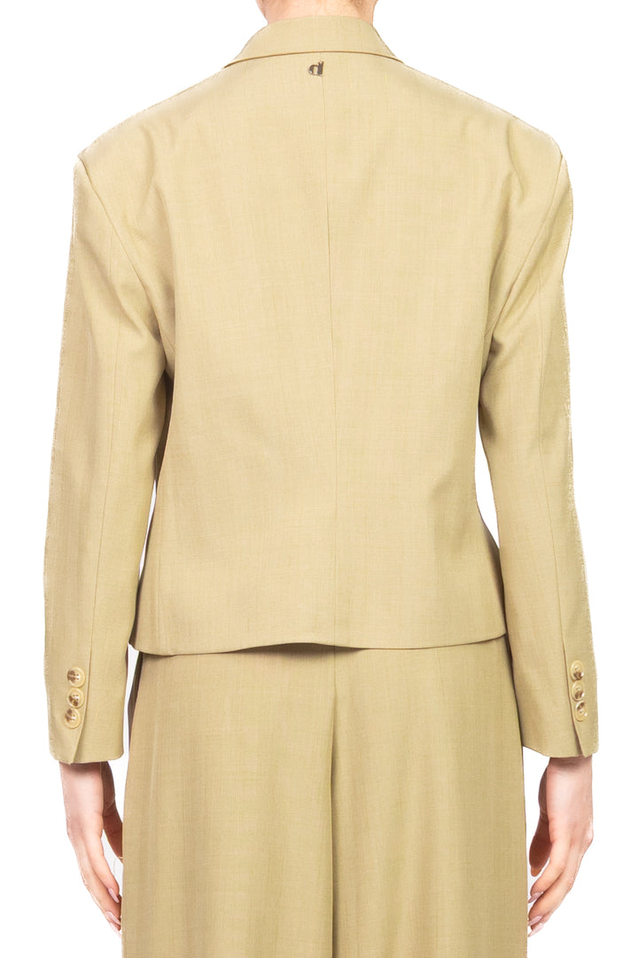 Dixie - Giacca crop gessata doppia chiusura Art. JDO81FH