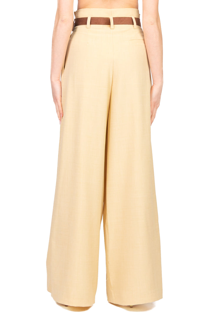 Dixie - Pantalone palazzo con pinces gessato Art. PDT51FHC