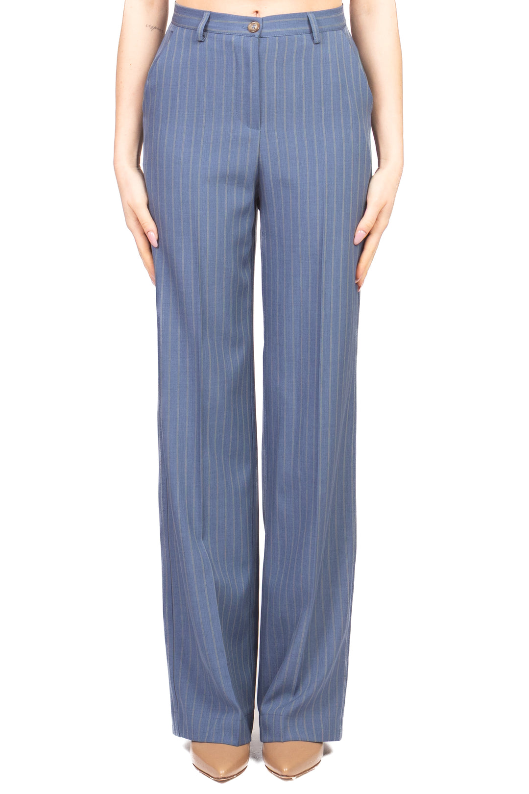 Vicolo - Pantalone gamba dritta gessato Art. TAB1051