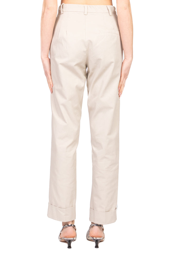 Tensione In - Pantalone gamba dritta crop in cotone Art. S26P616