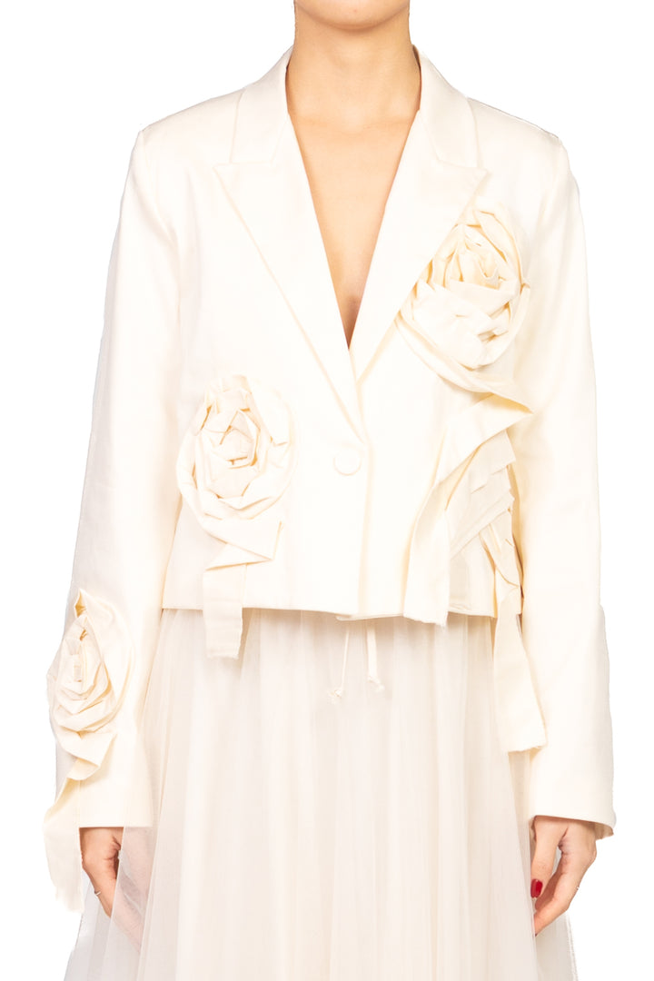 Tensione In - Giacca crop con applicazioni Art. 38739